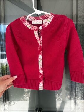 Girls Pink Hartstrings cardigan 100% cotton